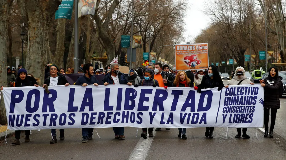 Manifestación bajo el título 'Marcha por la libertad'