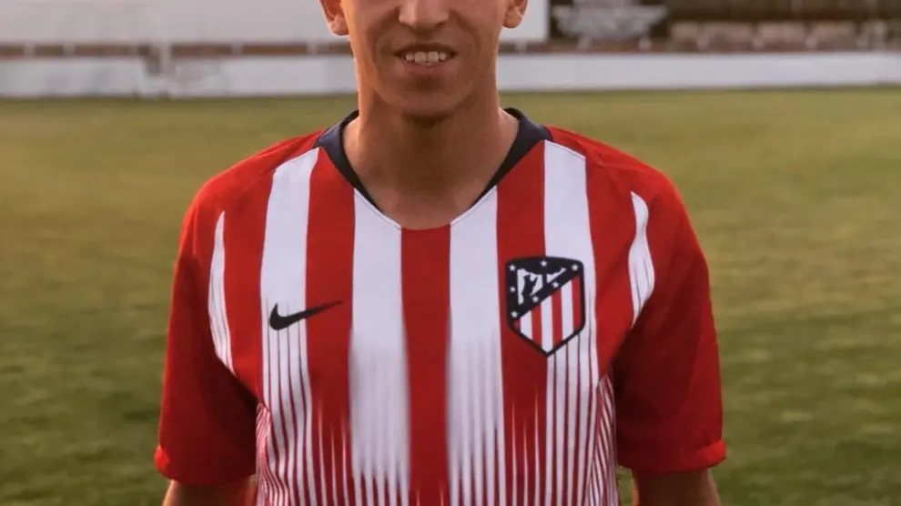 Juan Manuel Sanabria, en una imagen reciente en un partido con el Atlético de Madrid B, el filial rojiblanco, en Segunda B.