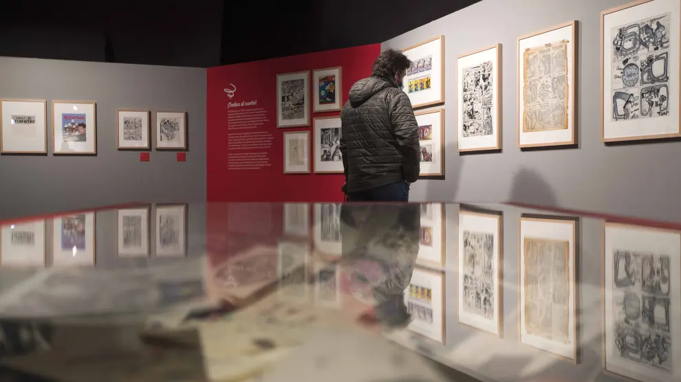 Vista de la exposición sobre 'El Víbora' que puede visitarse ya en el Centro de Historias
