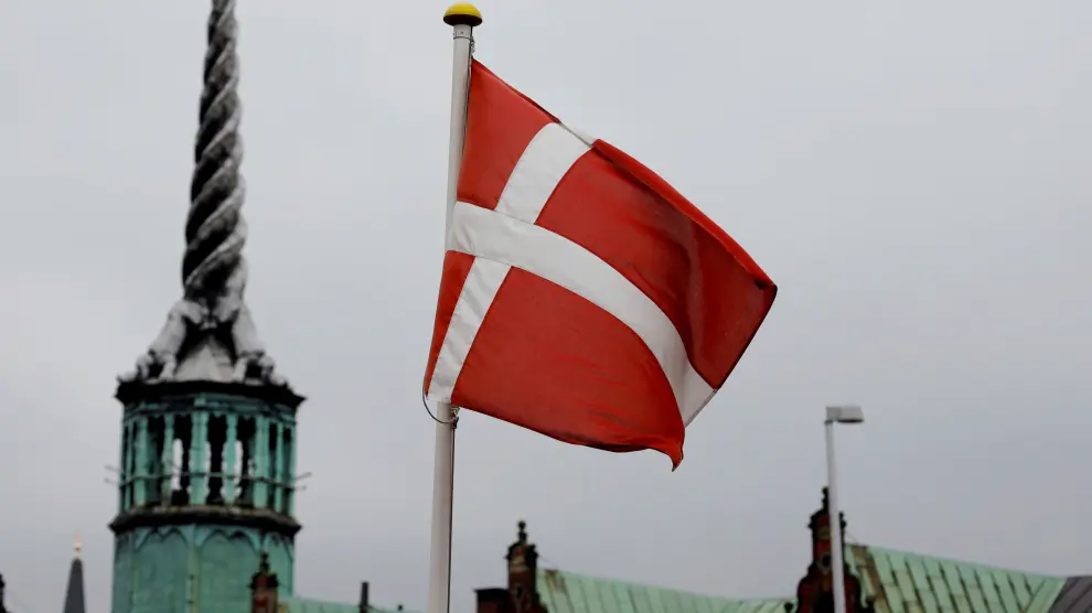 FILE PHOTO: Denmark's national flag flutters in Copenhagen