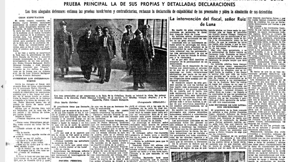 La Audiencia de Zaragoza celebró el juicio a los tres acusados en enero de 1954 y quedaron absueltos. El 16 de enero regresaron a Maella y nos les dejaron entrar.