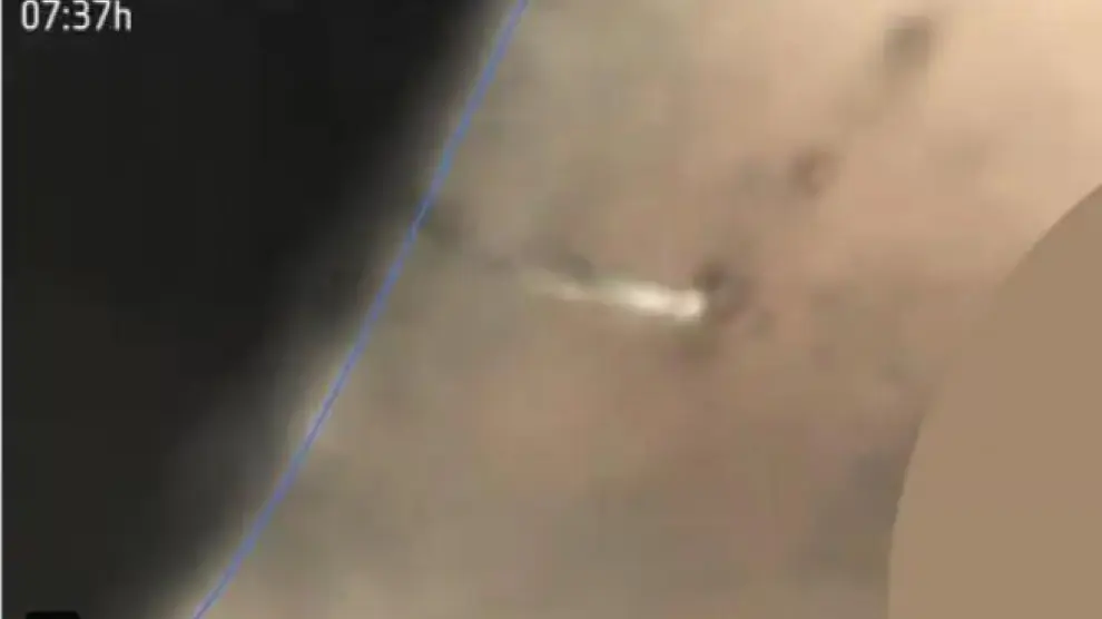 Captura de la nube en Marte