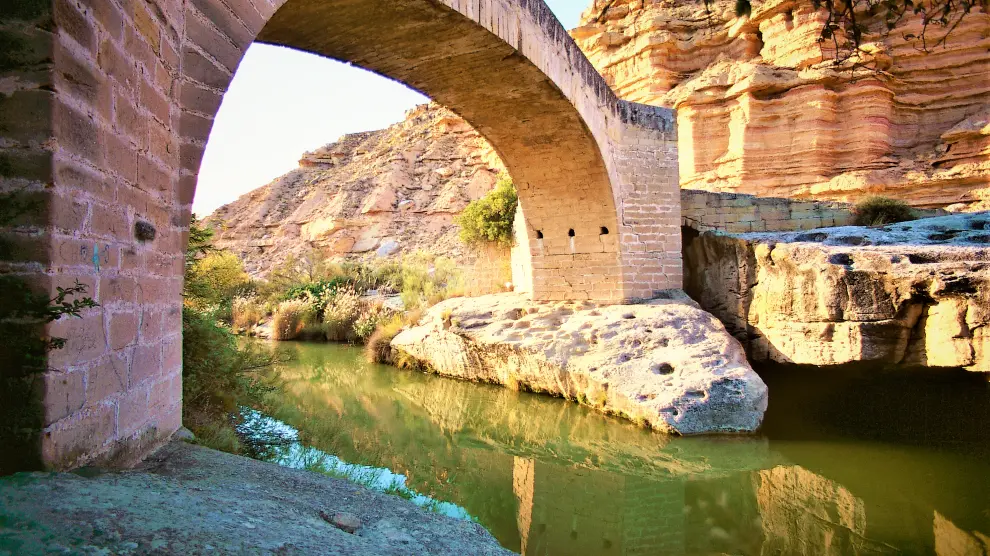 Puente de Masatrigos, en Caspe.