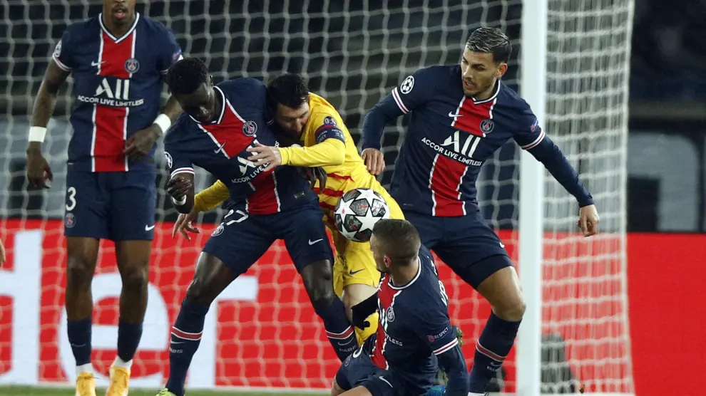 partido de vuelta de los octavos de final entre el Paris Saint Germain y el FC Barcelona