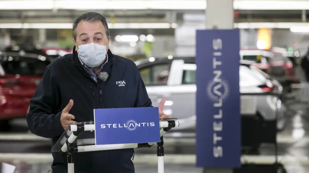 Juan Antonio Muñoz Codina, director de la planta de Opel España en Figueruelas, del grupo Stellantis, este viernes.