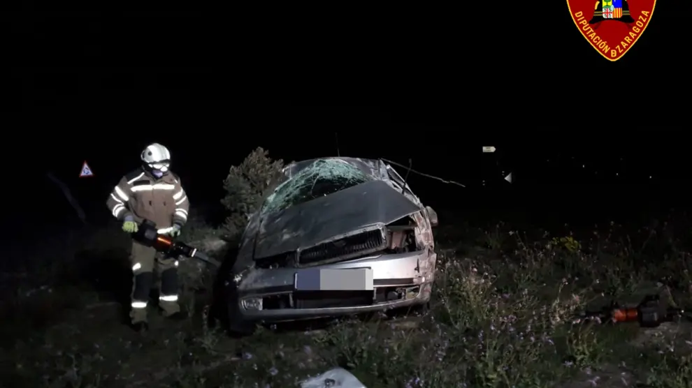 Accidente de tráfico en Fuentes de Ebro.
