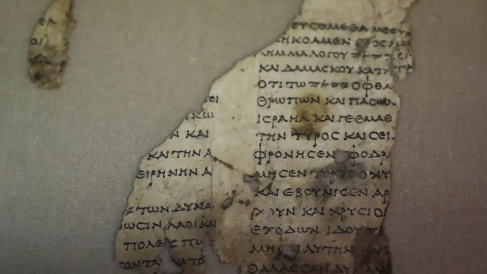 Fragmentos de rollos bíblicos descubiertos en el desierto de Judea