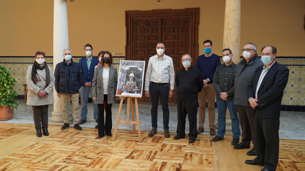 Presentación de las actividades de Semana Santa de Teruel en el Obispado.