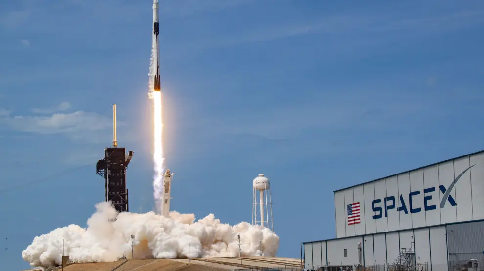 Lanzamiento de un cohete de SpaceX.