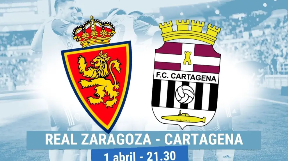 Horario y dónde ver el Real Zaragoza- Cartagena