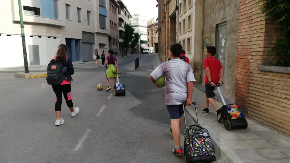 Iniciativa de movilidad autónoma de los escolares en la ciudad de Huesca impulsada por el proyecto de La Ciudad de las Niñas y los Niños.