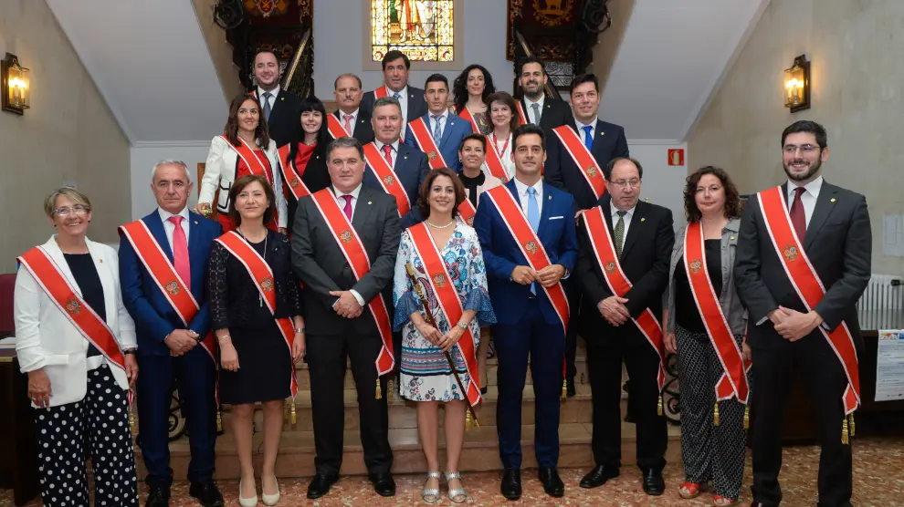 Constitución del Ayuntamiento de Teruel, tras las elecciones locales de 2019.