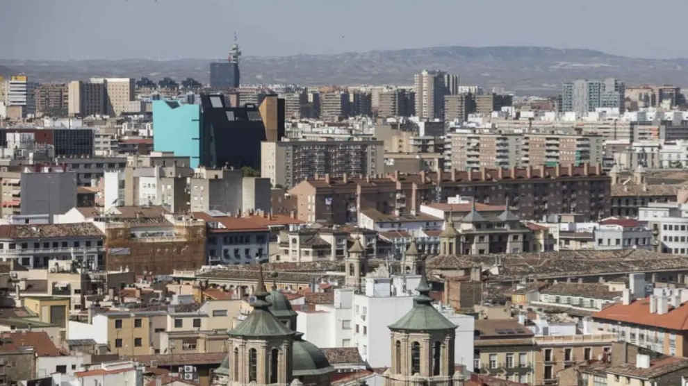 Vistas de la ciudad de Zaragoza.