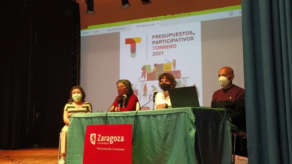 Presentación de los presupuestos participativos de Torrero
