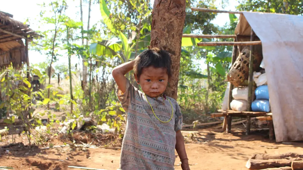 Condiciones en las que viven los desplazados en la frontera de Birmania. Imágenes de enero de 2020, antes del golpe de estado.