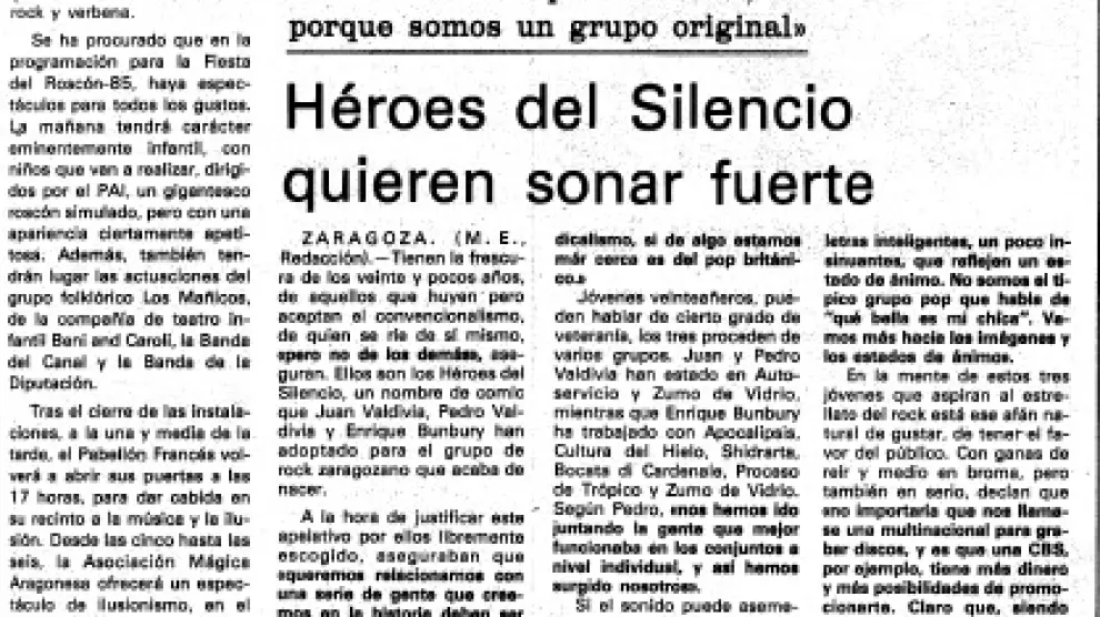 La entrevista aparecida en HERALDO el lunes 28 de enero de 1985.