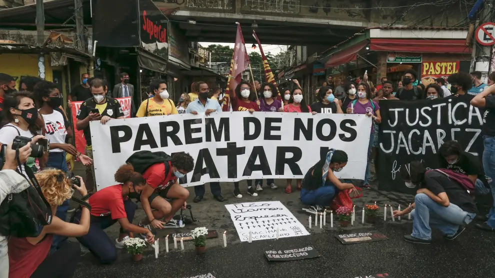 Protesta ciudadana tras la operación en Jacarezinho