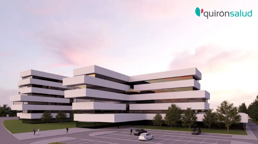 Recreación de cómo quedará el nuevo hospital de Quiron Salud una vez esté construido en 2023.