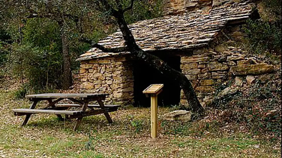 Una caseta de pastor antigua en la zona del Sobrarbe