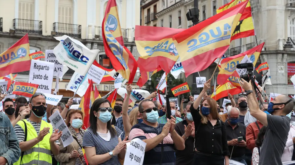 Guardias civiles de todo el país se manifiestan en Madrid por sus derechos