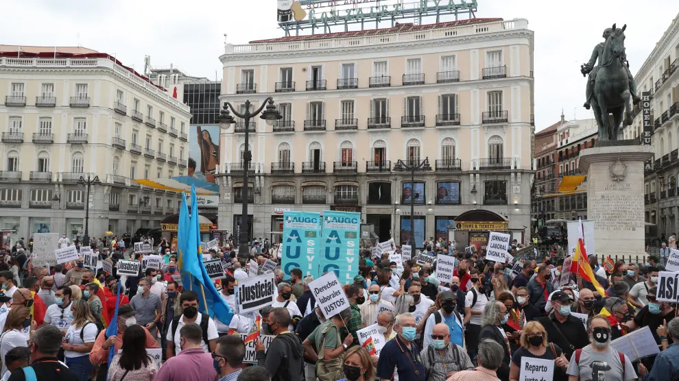 Guardias civiles de todo el país se manifiestan en Madrid por sus derechos