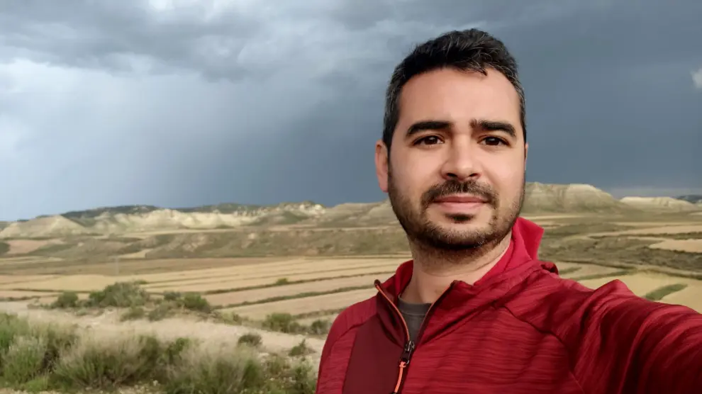 Gerardo Abío, a la 'caza' de una tormenta la semana pasada.