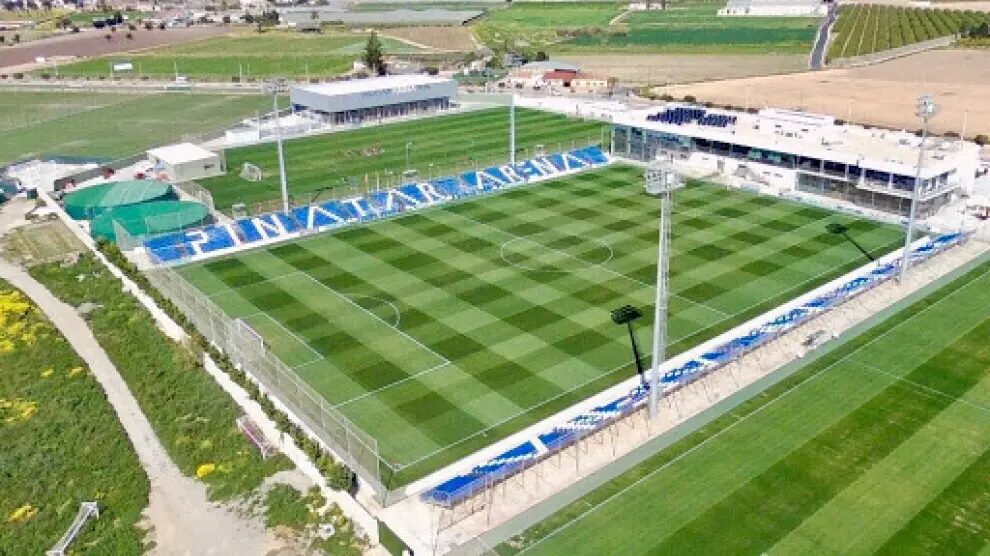 Campo central del Pinatar Arena, lugar donde trabajará el Real Zaragoza a finales de julio en su concentración de pretemporada.