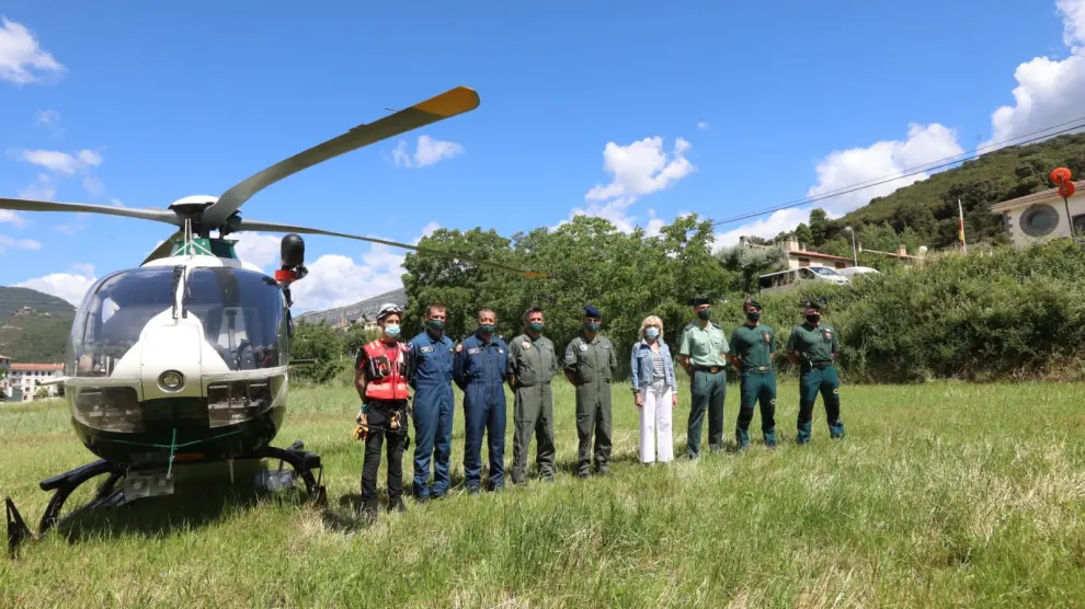 Operativo de rescate de la Guardia Civil en el Pirineo