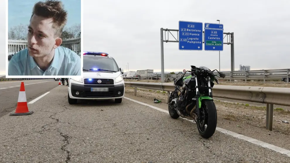 El fallecido en el accidente de moto en la Z-40 es Rafael Soriano, de 20 años