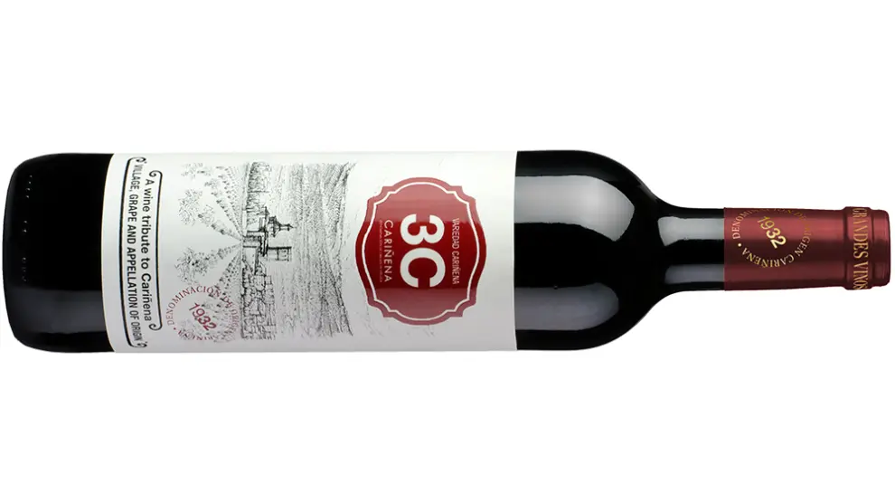 Botella de 3C Cariñena, de Bodega Grandes Vinos.