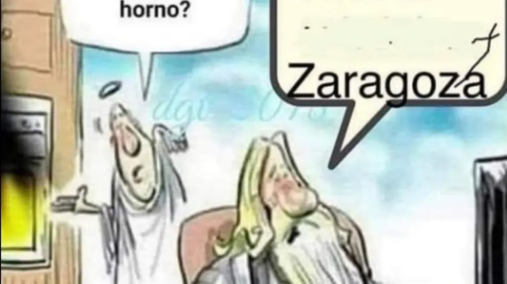 Los memes del calor en Zaragoza.