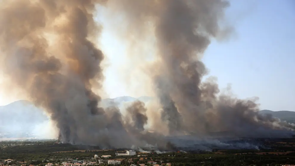 Incendio en Atenas