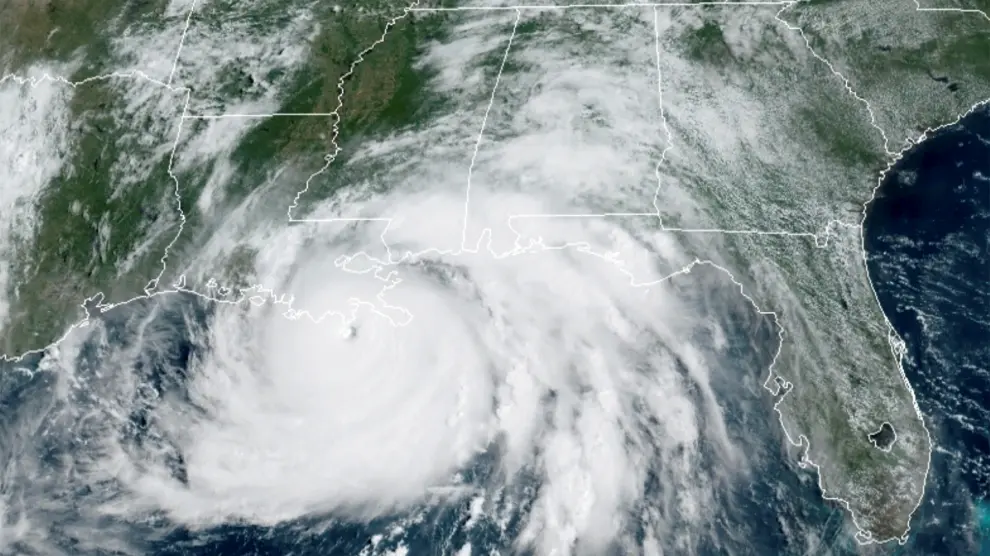 Satellite image of Hurricane Ida