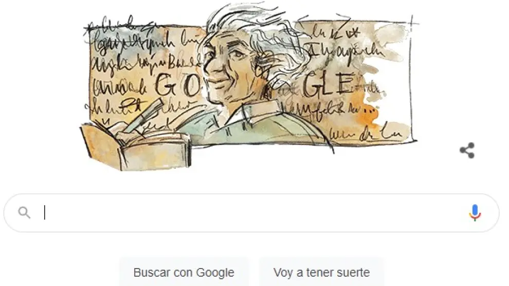 Homenaje a Nicanor Parra en el buscador de Google
