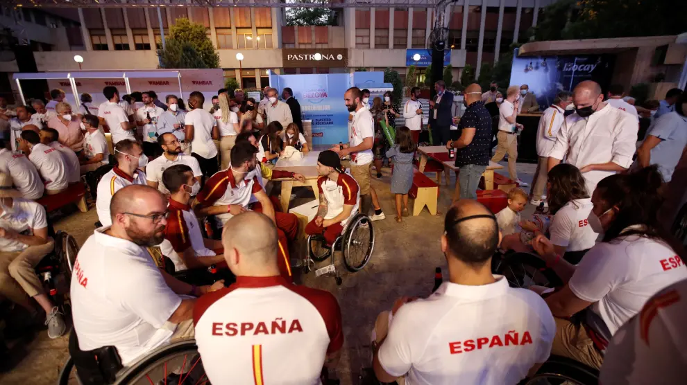 Recepción de los deportistas paralímpicos en Madrid