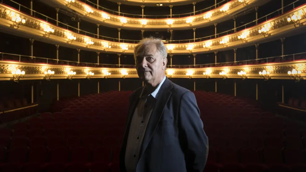 Miguel Fleta Estapa visitó Zaragoza para ver el montaje ‘Pasión y gloria’ en el Principal