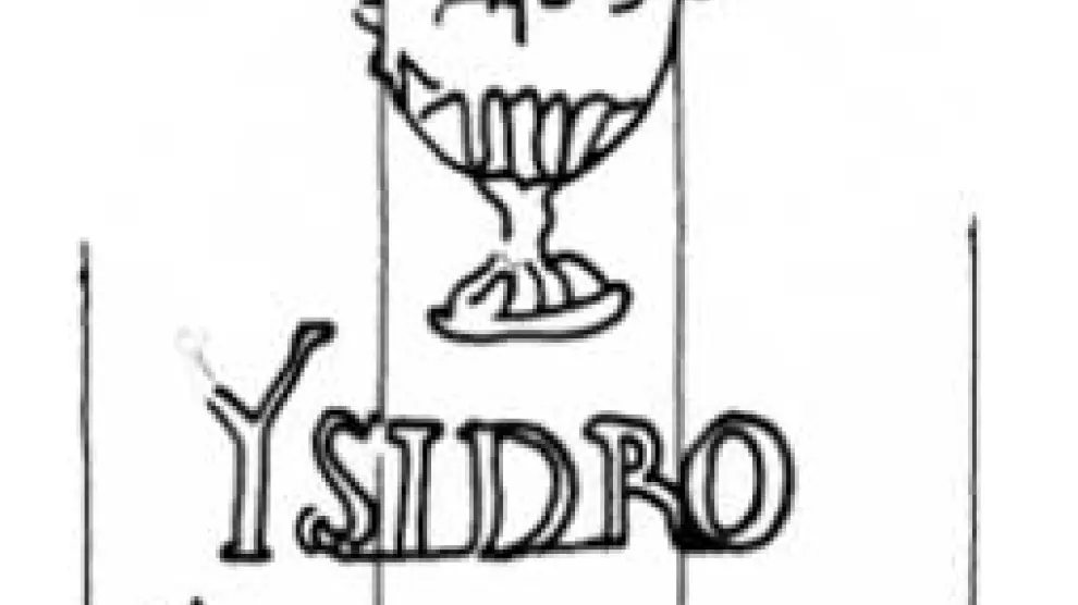 Marca de agua de la fábrica de Isidro Gamundí en Valderrobres.