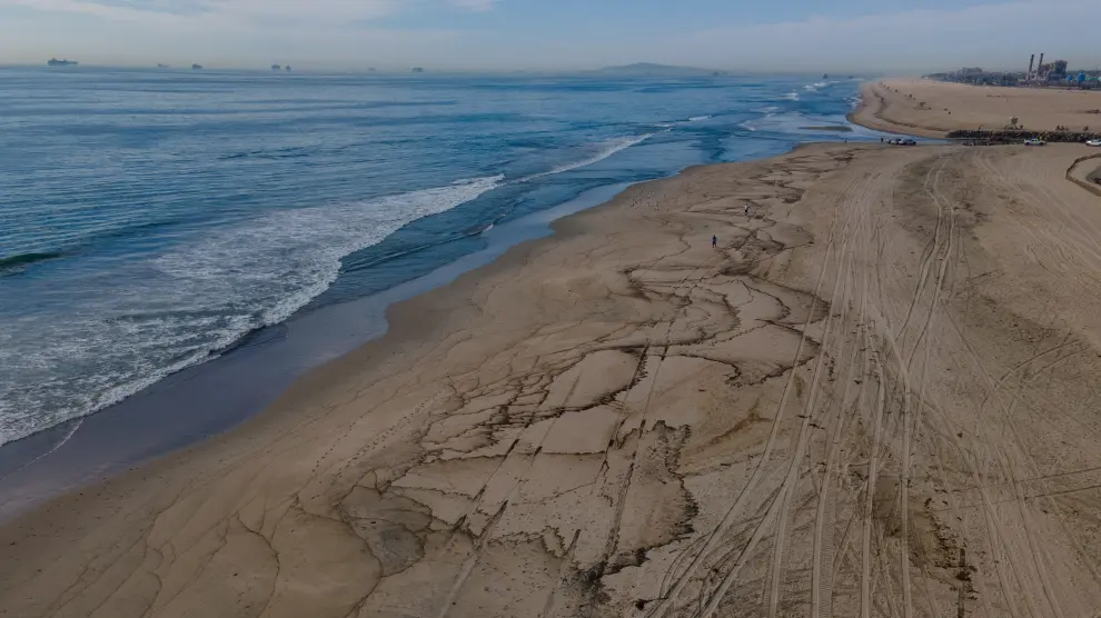 Oil Spill off the coast of Huntington Beach, California