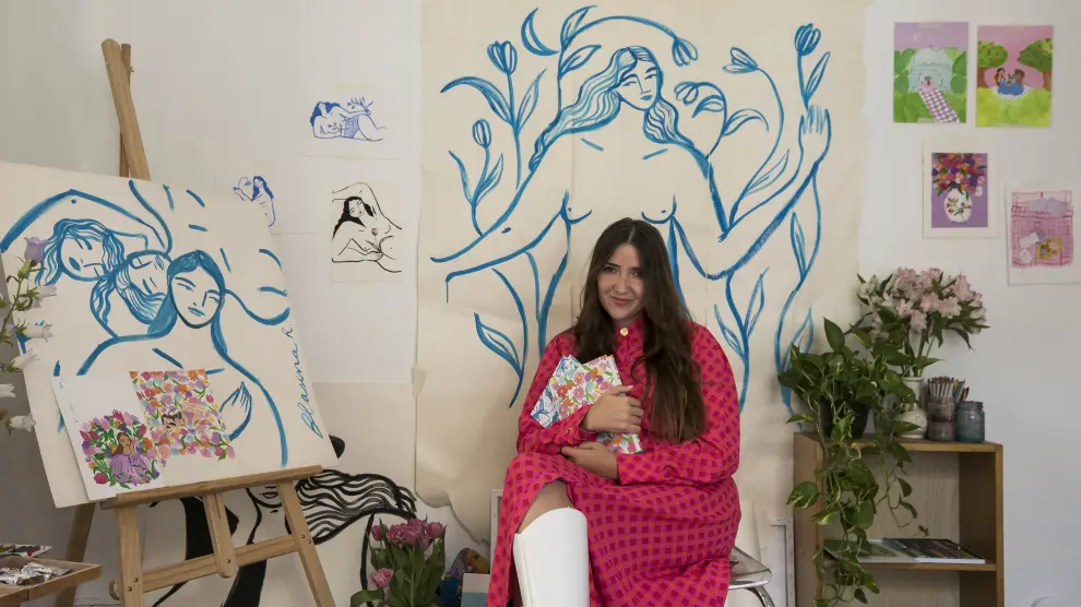 Blasina Rocher, en su estudio.
