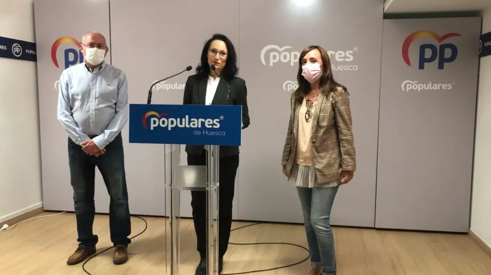 Leo Carranza, Antonia Alcalá y Gemma Allué durante la rueda de prensa de este jueves.