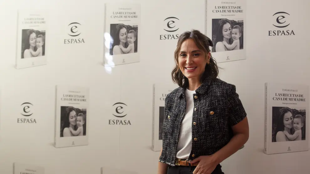 Tamara Falcó, marquesa de Griñón, durante la presentación de su libro 'Las recetas de casa de mi madre' en el hotel Ritz de Madrid.