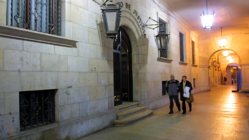 Palacio de Justicia de Teruel, donde se encuentran el Juzgado de Primera Instancia e Instrucción número tres, especializado en violencia de género.