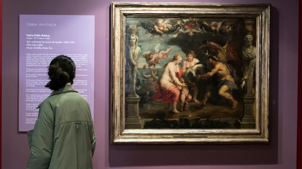 'Tetis recibiendo las armas de Aquiles' se expone ya en el Museo Goya de Fundación Ibercaja.
