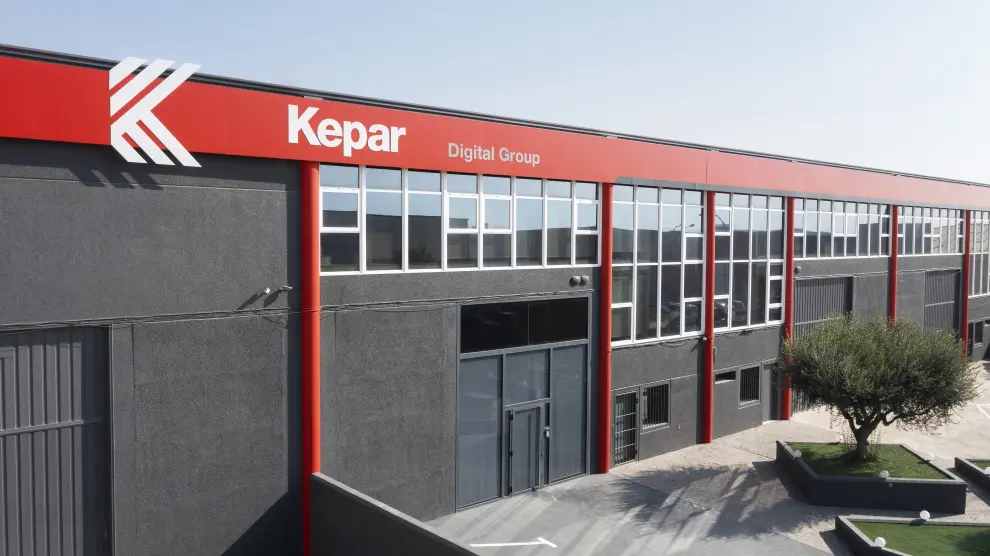 Fachada de las instalaciones de Kepar ubicadas en La Puebla de Alfindén