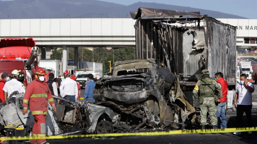 Deadly tollway accident outside Mexico City, in Chalco