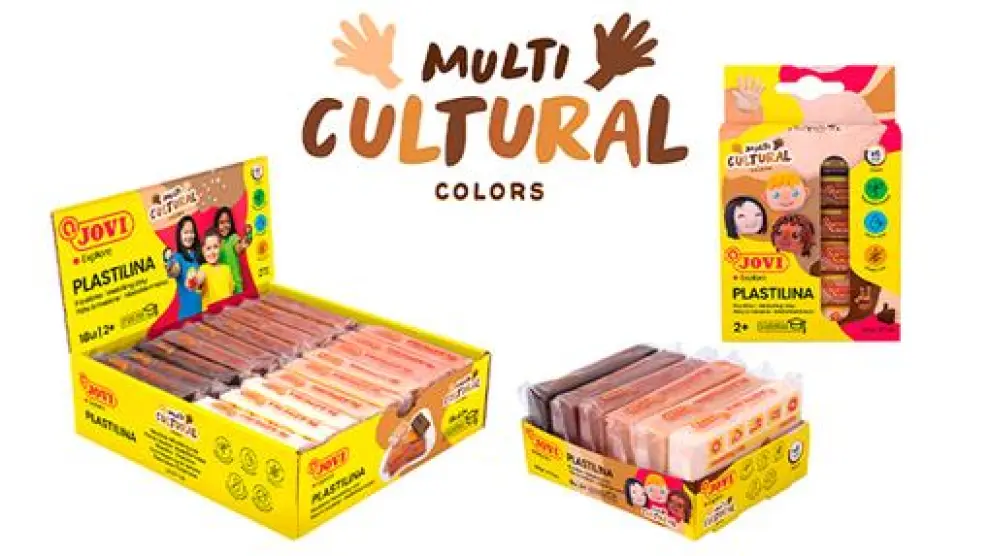 La plastilina multicultural que comercializa Jovi.