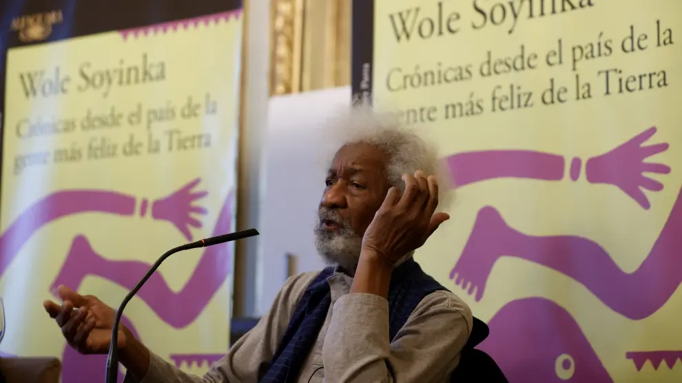 Wole Soyinka presenta una nueva novela en Madrid.