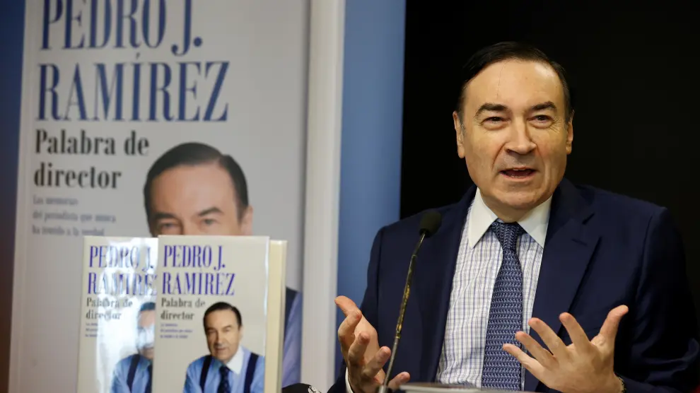 El director de El Español, Pedro J. Ramírez, presenta su libro "Palabra de director"