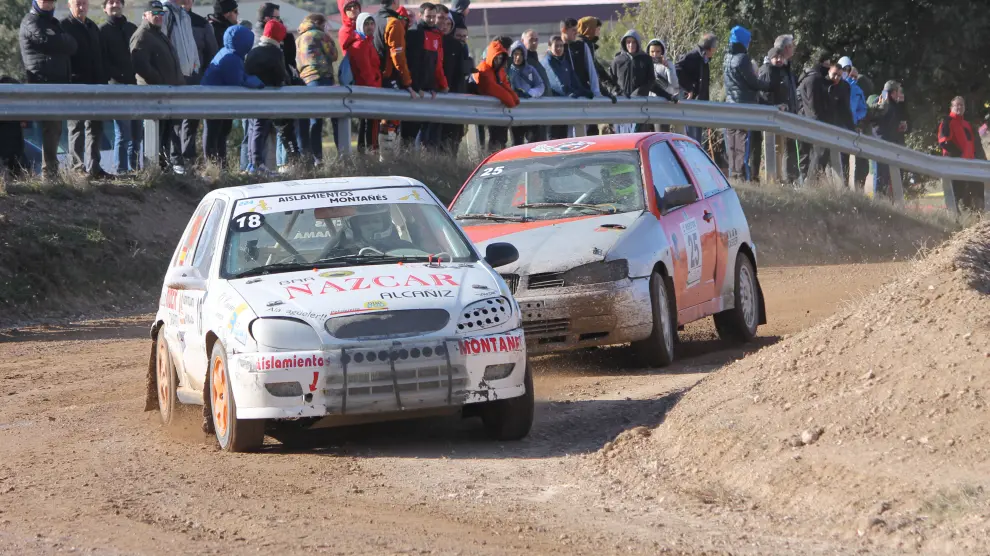 Imagen de archivo de la última edición del Autocross de Aguaviva, disputada en 2019.