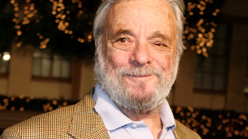 FILE PHOTO: Stephen Sondheim poses as he arrives at a special screening at Paramount Studios in Hollywood